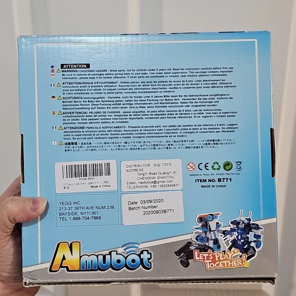 Robot Building Kit With Remote Control Blue EUC